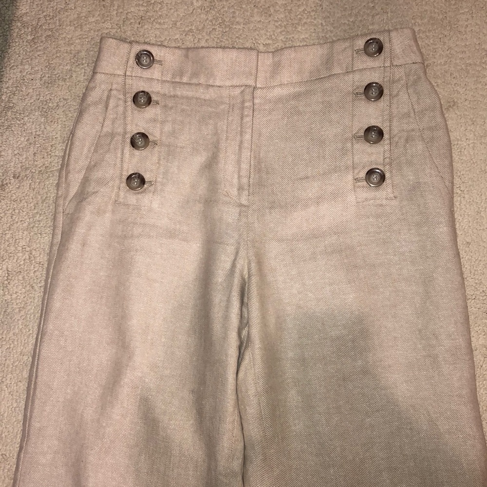 Ann Taylor Linen Sailor Style Pants
